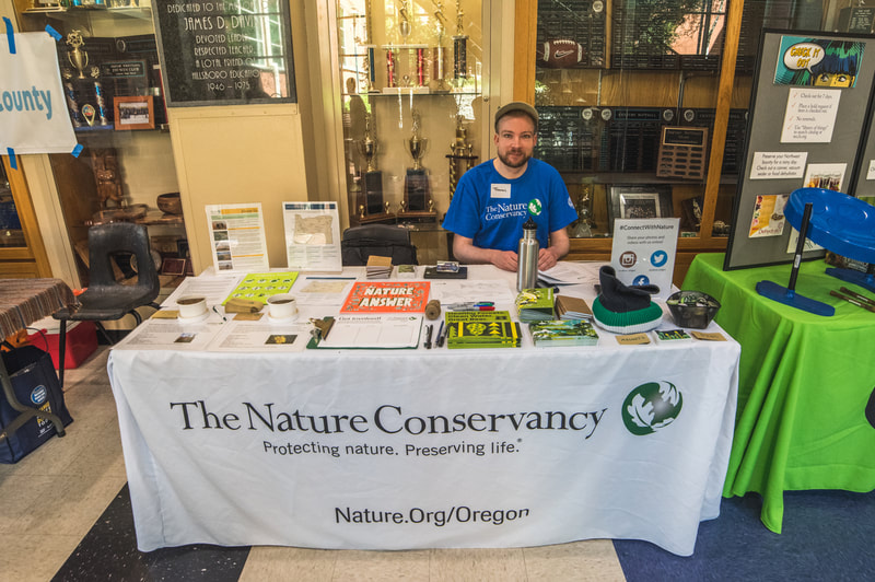 The Nature Conservancy information table